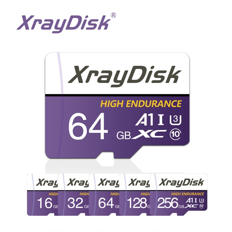 Xraydisk ī޶  ķ  ޸ ī, TF ī Ŭ 10, 32GB, 64GB, 128GB, 256GB